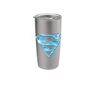 Superman 85th Anniversary Diamond Shield Vaso térmico de acero inoxidable de doble pared