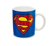 Superman copa logoshirt, de los tebeos de dc, taza de café azul con l