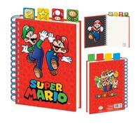Supermario (artículos) - Libro de proyectos de espiral A5, producto oficial, regalo coleccionable para aficionados, hogar, escuela u oficina