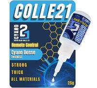 Superpegamento Colle21 DENSE 25 g | Adhesivo Espeso Extrafuerte para RC - Pegamento de Cianoacrilato de Alta Precisión, Ideal para Modelismo Radiocontrol, Bricolaje y Reparaciones Técnicas