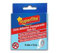 Supertite 61492 cinta adhesiva doble cara, multicolor, 15 m x 9 mm