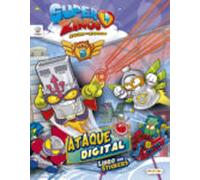 superzings ataque digital libro con pegatinas
