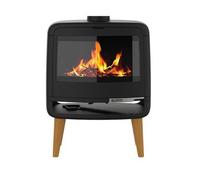 Supra Estufa De Leña De Hierro Fundido Negro De 10kw - Fr9016130b