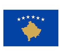 Supstick - Lote de 8 pegatinas de bandera de país de Kosovo de 3 x 2 cm