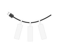 SUPVAN KATASYMBOL T50M Pro Impermeabilización Térmica Etiquetas Adhesivas, 30 mm x 45 mm + 50 mm, 80 Uds/Rollo, Negro sobre Blanco