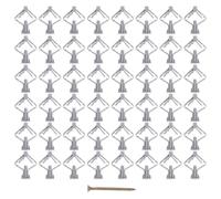 SUPVOX 100 Piezas Taco de Expansión para Pared de Yeso de Plástico Diseño Creativo, Fijador Fuerte y Resistente para Instalación Segura en Superficies de Yeso