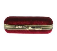 SUPVOX Caja de Almacenamiento para Lápiz Labial para Mujer Espejo, Estuche Retro de Flannel, Resistente y Elegante, Adecuado para Obsequio de Cumpleaños o Fiesta