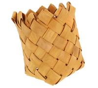 SUPVOX Cesta Tejida de Madera Pequeña para Cubiertos y Papelería | Compacta y Ligera, Uso Multifuncional en Encimeras, para Utensilios de Cocina y Material de Escritorio