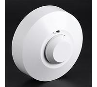 SUPYINI Interruptor de Luz con Sensor de Microondas y Detector de | de Microondas de 5,8 GHz, Retardo y Distancia Ajustables, Penetra Plástico/vidrio/madera, para LED/incandescente,