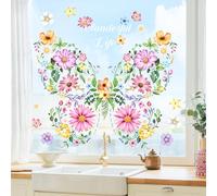 Supzone Pegatinas de Ventana Mariposas Vinilos para Cristales Decorativo