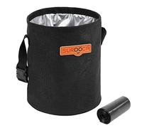 SURDOCA plegable multifuncional papelera coche, Antideslizante bote de basura para automotriz,negro