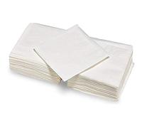 Surlys - Servilletas de mesa de color blanco ecológico - Servilletas de 1 pli de Ouate de Celulosa - Ideal para restauración - 12 paquetes de 200 servilletas tamaño 30 x 30 cm