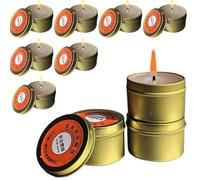 Survival Candles - Juego de 10 velas sin olor | Camping, Picnic, Power Outage Candle Kit for Outdoor Activities, Wild Survival Supplies, Preparedness