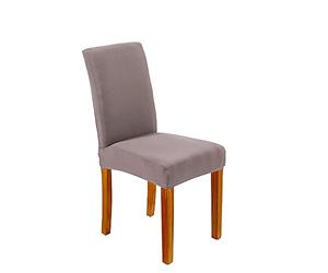 Surwin Fundas para Sillas de Comedor 2/4/6/8 Piezas Elásticas y Modernas Desmontables Lavables Cubiertas Funda Asiento Silla, para Comedor Hotel Banquete de Boda Decoración (Gris,8 Piezas)