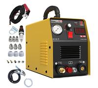 SUSEMSE Cortador de plasma de encendido piloto, 55 amperios, inversor de alta frecuencia, cortador de plasma IGBT, 230 V, potencia de corte máx. hasta 14 mm, con soplete de plasma y juego de boquillas