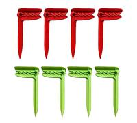 SusggO 8 Clips para Toallas Playa - Pinzas sujeta Toallas Playa - Clips Pinzas Ropa Pinzas Toalla Playa Pinzas Manta Picnic Fijar Arena Playa Accesorios Arena Playa Camping (Rojo-Verde)