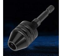 Sustvita Mini 3 Jaw Drill Chuck con un diseño sin llave, adaptador de vástago hexadecimal de 1/4 para taladro de destornillador eléctrico de 0,8 a 8 mm
