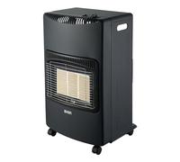 Svan Estufa Cerámica Negro SCEBC4200P. 4200W, 3 Niveles de potencia, Calefacción por Plato cerámico, Sensor Antivuelco, Apto para Butano/Propano/LPG