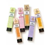 SVATV Varilla de Incienso Natural enrollada a Mano Antigua con Paquete de 6 (Nagchampa, sándalo, Lavanda, Rosa, almizcle, jazmín) para meditación, Yoga, Espiritual, aromaterapia - 15 g x 06 | 90g