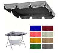 SVBVRFEEW Toldo Recambio Balancín Toldo De Repuesto Para Columpio Cubierta Superior Para Balancín Jardin Cubierta De Toldo De Oxford Techo De Repuesto Para Hamaca(Gray,200x120cm/79x47in)