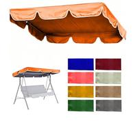 SVBVRFEEW Toldo Recambio Balancín Toldo De Repuesto Para Columpio Cubierta Superior Para Balancín Jardin Cubierta De Toldo De Oxford Techo De Repuesto Para Hamaca(Orange,200x120cm/79x47in)