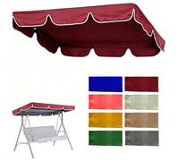 SVBVRFEEW Toldo Recambio Balancín Toldo De Repuesto Para Columpio Cubierta Superior Para Balancín Jardin Cubierta De Toldo De Oxford Techo De Repuesto Para Hamaca(Burgundy,200x120cm/79x47in)