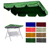 SVBVRFEEW Toldo Recambio Balancín Toldo De Repuesto Para Columpio Cubierta Superior Para Balancín Jardin Cubierta De Toldo De Oxford Techo De Repuesto Para Hamaca(Dark green,200x120cm/79x47in)