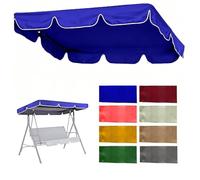 SVBVRFEEW Toldo Recambio Balancín Toldo De Repuesto Para Columpio Cubierta Superior Para Balancín Jardin Cubierta De Toldo De Oxford Techo De Repuesto Para Hamaca(Blue,200x120cm/79x47in)