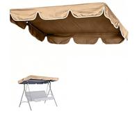 SVBVRFEEW Toldo Recambio Balancín Toldo De Repuesto Para Columpio Cubierta Superior Para Balancín Jardin Cubierta De Toldo De Oxford Techo De Repuesto Para Hamaca(Khaki,200x120cm/79x47in)