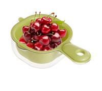 SVCEQZE Cuenco de limpieza de frutas con colador | Pequeño colador de frutas desmontable - Cesta rectangular de limpieza de frutas y verduras, colador 2 en 1 con juego de cuencos, utensilios de cocina