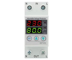 Svp-916 Dispositivo de protección de reinicio de voltaje de 230 V, dispositivo de protección de voltaje, protector de reinicio de retardo de sobrecorriente y bajo voltaje 40A(80A)