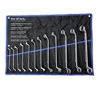 SW-Stahl 01512L - Juego de 12 Llaves de Estrella Acodadas - 6-32 mm