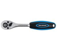 SW-Stahl 05795L Llave de Carraca Reversible, Accionamiento de 1/4 Pulgada | Herramienta manual profesional con funcion de cambio de sentido, ideal para trabajos de precision y mecanica general