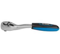 SW-Stahl Carraca Reversible de 1/4" Ergo con Mango Ergonómico 05790L | Trinquete Profesional de Acero Cromo Vanadio, Mecanismo de 72 Dientes, Herramienta Manual para Talleres y Mecánica
