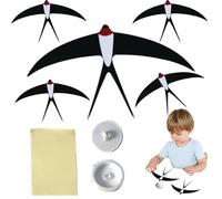 Swallow Wind Chimes - Bird Mobile Ganger, juego de voladores | Decoración | de habitación colgante artesanal, exhibición de arte colgante de interior, acento de decoración creativa para