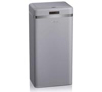 Swan Retro Cubo de Basura Cocina Automático, Sensor de Movimiento, 45 Litros, Metálico, Papelera Inteligente de Reciclaje Gran Capacidad, Diseño Vintage, Gris