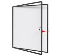SWANCROWN Tablon de Anuncios Magnético para 12 Hojas A4 con Cerradura Grande