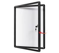 SWANCROWN Tablon de Anuncios Magnético para 9 Hojas A4 con Cerradura Grande