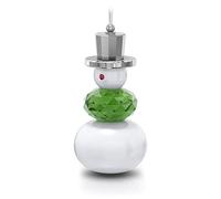 Swarovski Adorno de muñeco de Nieve Holiday Cheers, Cristales Multicolor y Metal Lacado sobre Hilo Blanco, Parte de la colección Holiday Cheers