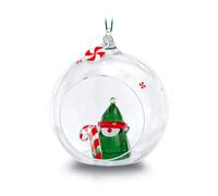 Swarovski holiday cheers - adorno de bola de elfo de papá noel, crist