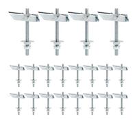 SWAWIS 20 Piezas M8x100mm Pernos de Palanca Anclajes Taco Basculante de Acero al Carbono Galvanizado para Montaje en Techo o Pared para Colgar Objetos Pesados