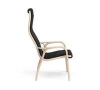 Swedese Butaca infantil Lamini haya lacada/piel de oveja Black (negro)