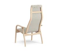 Swedese Butaca infantil Lamini haya lacada/piel de oveja Moonlight (beige)