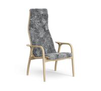 Swedese Butaca infantil Lamini roble lacado/piel de oveja Scandinavian Grey (gris)