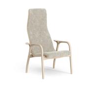 Swedese Butaca Lamino roble pigmentado blanco/piel de oveja Moonlight (beige)