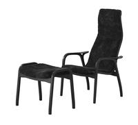 Swedese Butaca y reposapiés Lamino Black Edition Negro