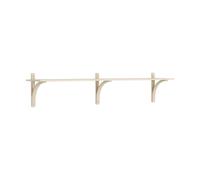Swedese Estantería Levi de 1 balda Fresno barnizado natural-aluminio. 180 cm