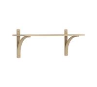 Swedese Estantería Levi de 1 balda Roble barnizado natural-latón. 90 cm