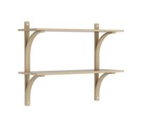 Swedese Levi estantería Roble lacado-acero inoxidable. 2 estantes. 90 cm