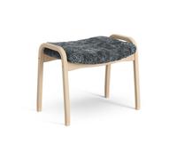 Swedese Reposapiés infantil Lamini haya lacada/piel de oveja Charcoal (gris oscuro)